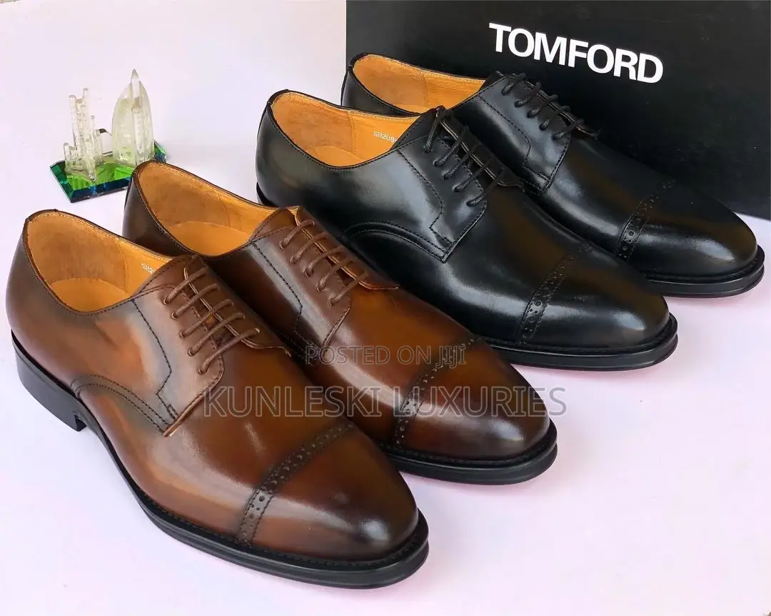 Original Tom Ford Leather Brogues Shoe for Men