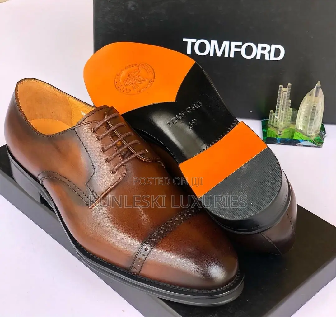 Original Tom Ford Leather Brogues Shoe for Men