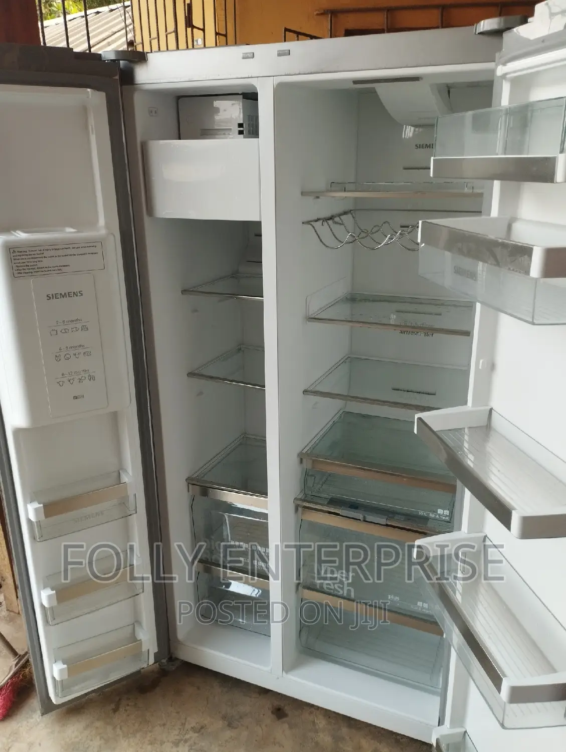 Siemens Stainless Steel Inverter Side by Side Refrigerator