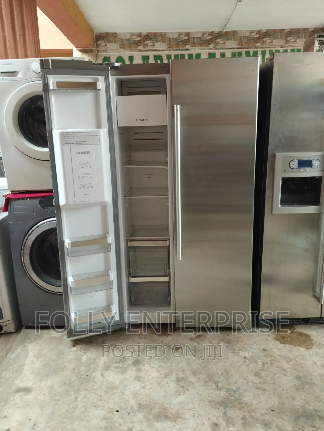 Siemens Stainless Steel Side by Side Refrigerator