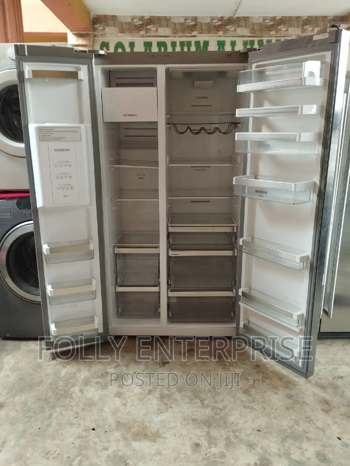 Siemens Stainless Steel Side by Side Refrigerator