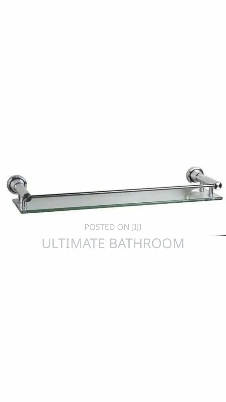 60cm Glass Bathroom Shelf