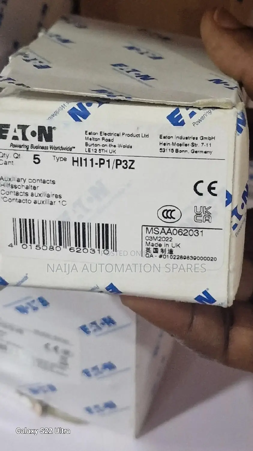 Eaton Moeller Hi11-P1/P3z Auxiliary Contact.