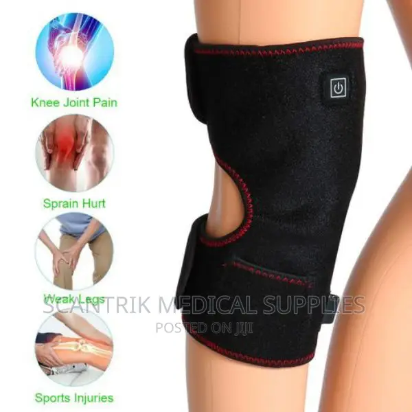 Electric Heated Knee Wrap for Pain Relief and Massage