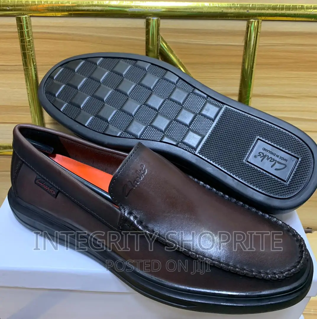 Clarks Smart Men's Plain Clark Loafers- Brown