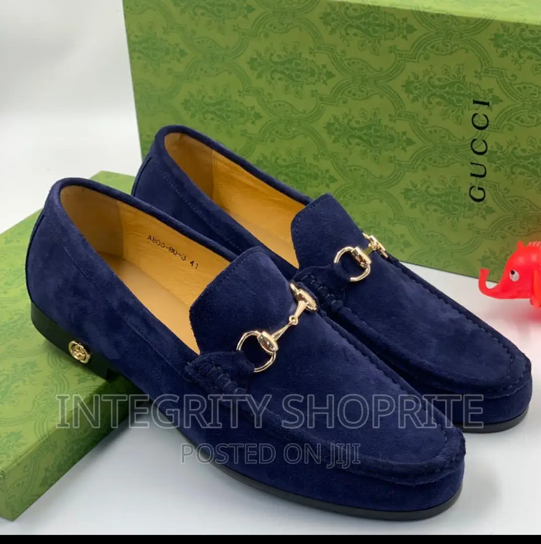 Gucci Jordaan Suede Loafers