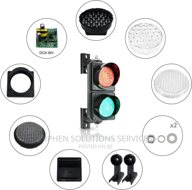 Red & Green LED Traffic Signal Light