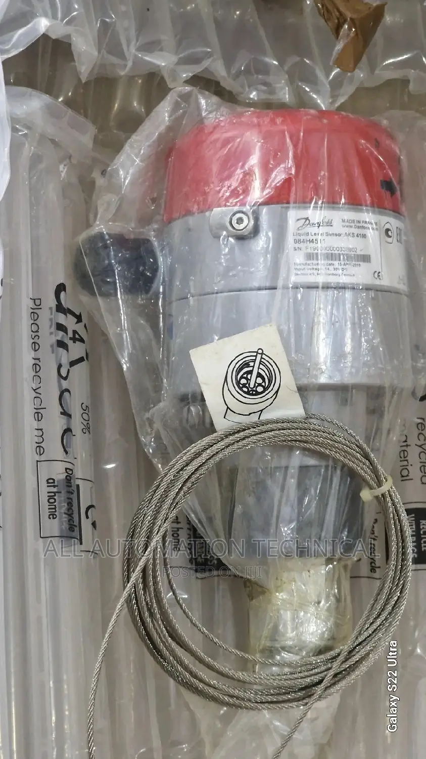Danfoss Liquid Level Sensor AKS 4100 - 084H4511