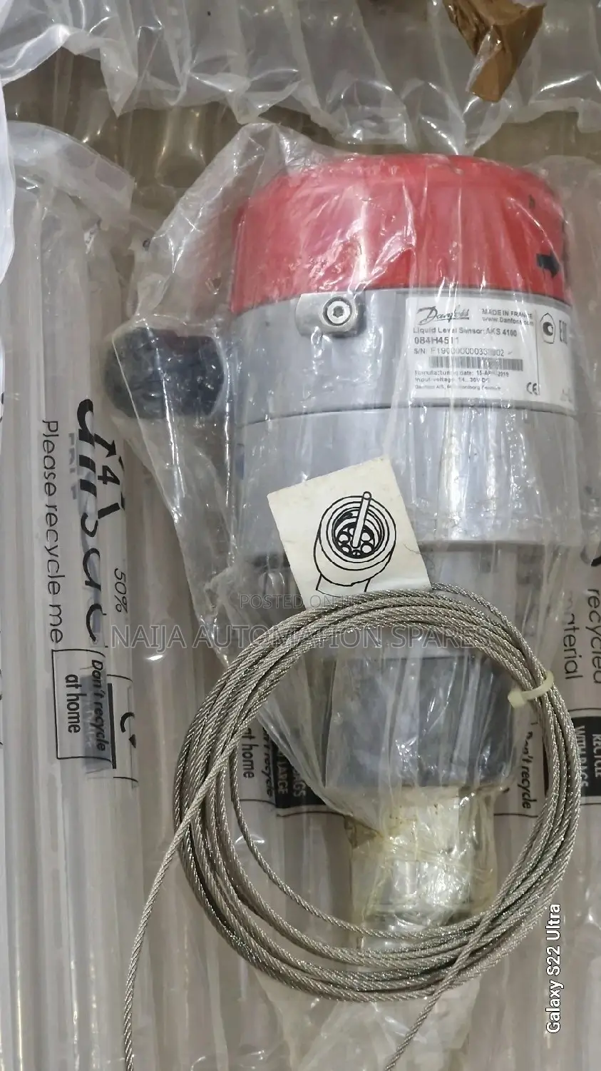 Danfoss Liquid Level Sensor AKS 4100 - 084H4511