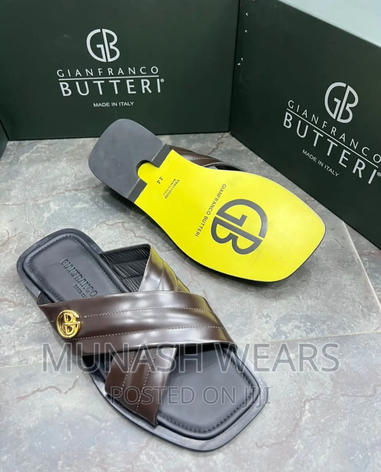 Original Italian Butteri Leather Slipers