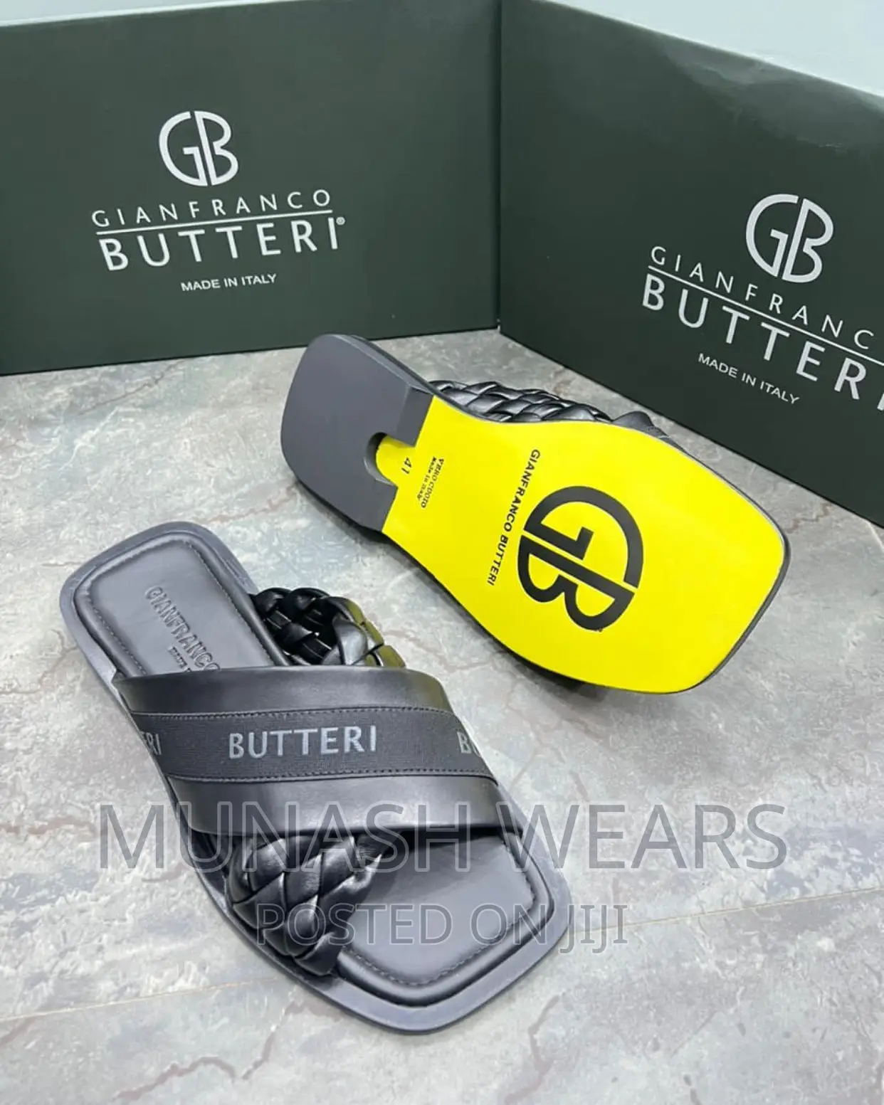 Original Italian Butteri Leather Slipers