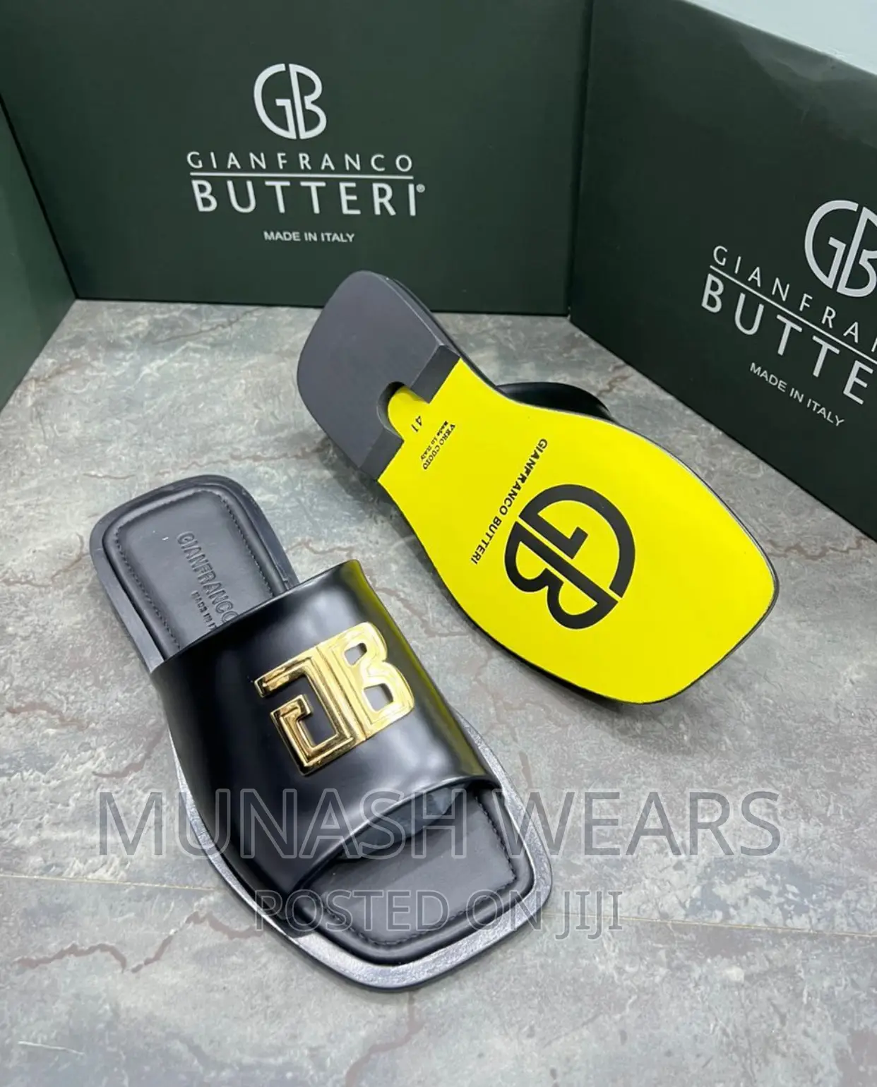 Original Italian Butteri Leather Slipers
