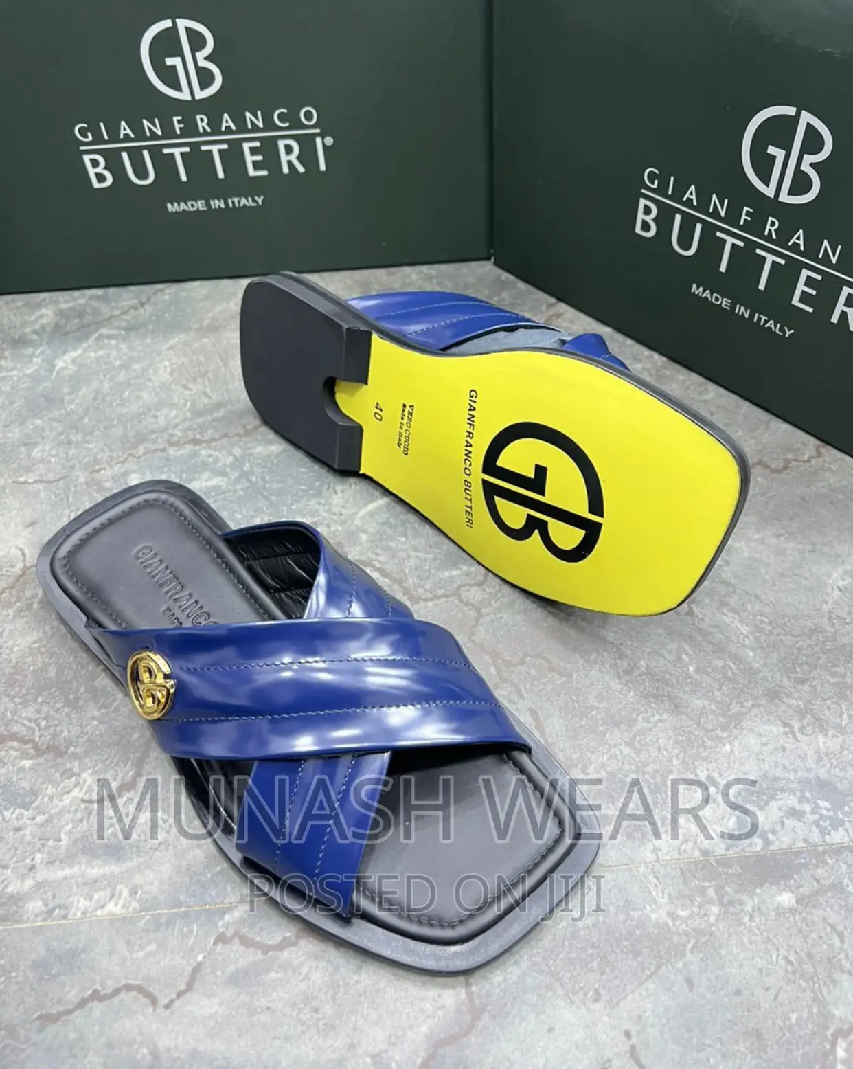 Original Italian Butteri Leather Slipers