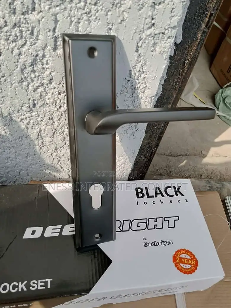 High Quality 2024 Series Black Coated Door Set MFKU-067