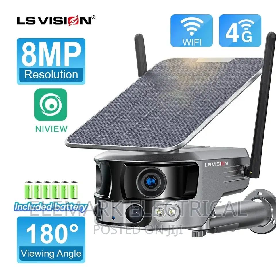 8mp Dual Lens 4G Solar Camera Outdoor Wireless
