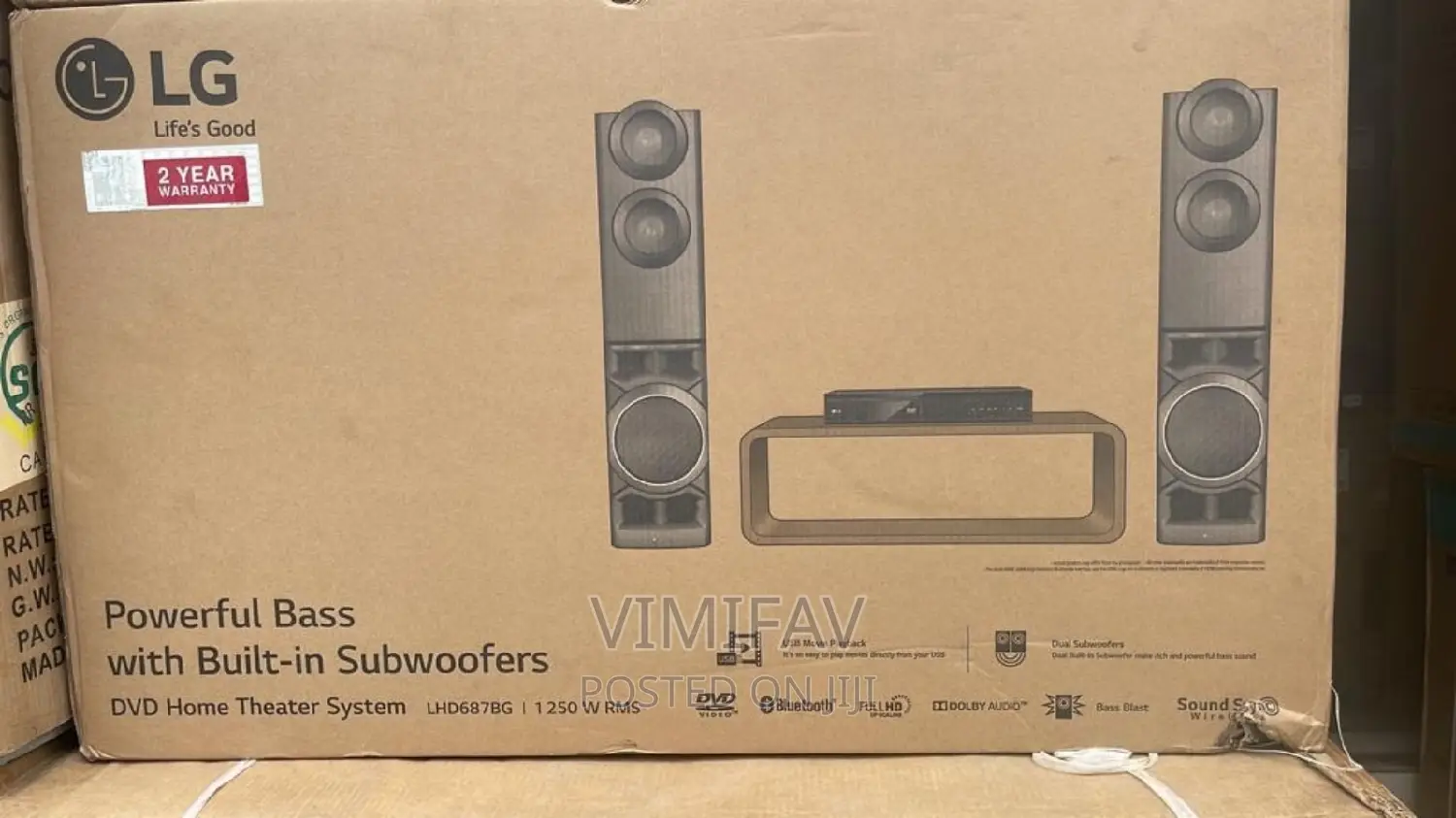 Lg 687 Set
1250w Subwoofer