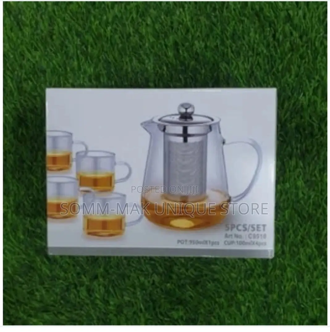 Glass Tea and Coffee Pot Set