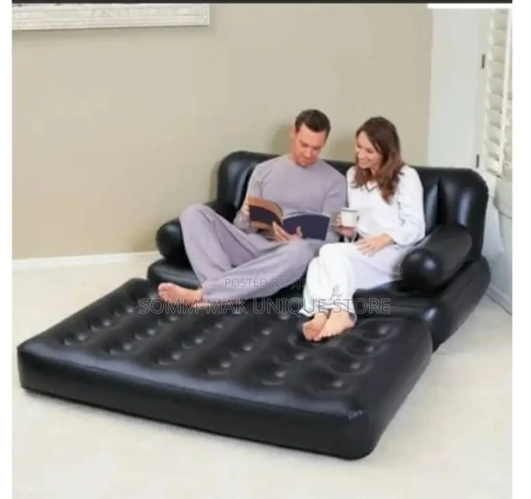 Inflatable 5-in-1 Pull-Out Sofa Chair and Bed