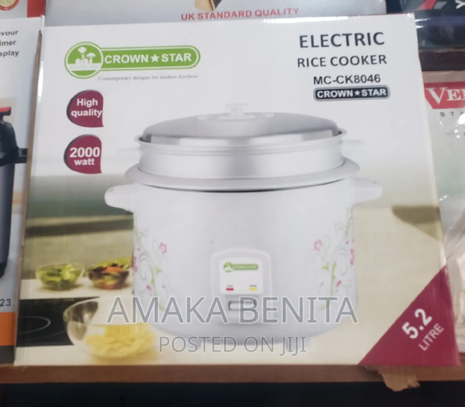 Crownstar Rice Cooker 5.2ltrs