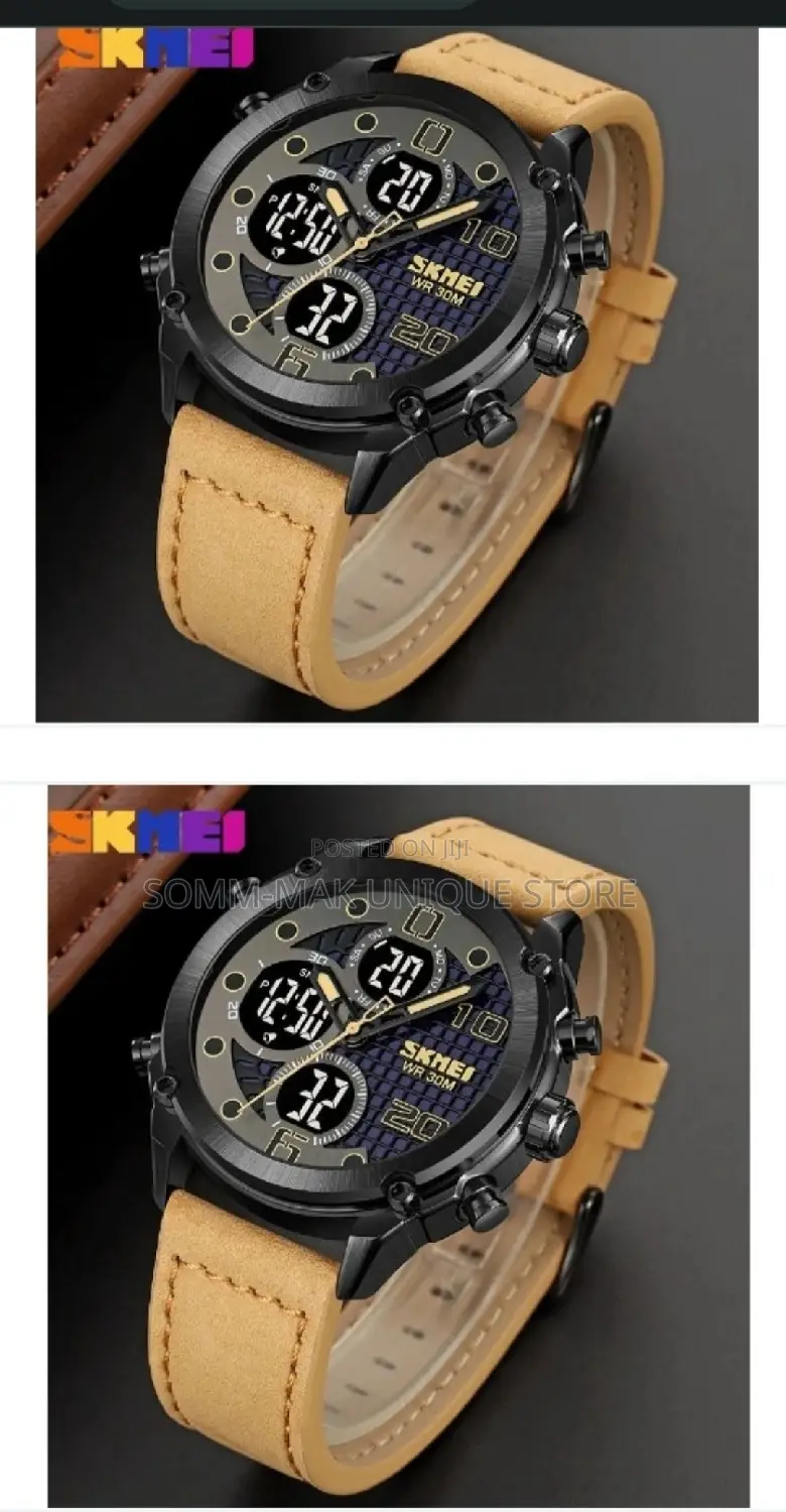Men Leisure Watch - Multi. Dual-Time Sports Digital Watch