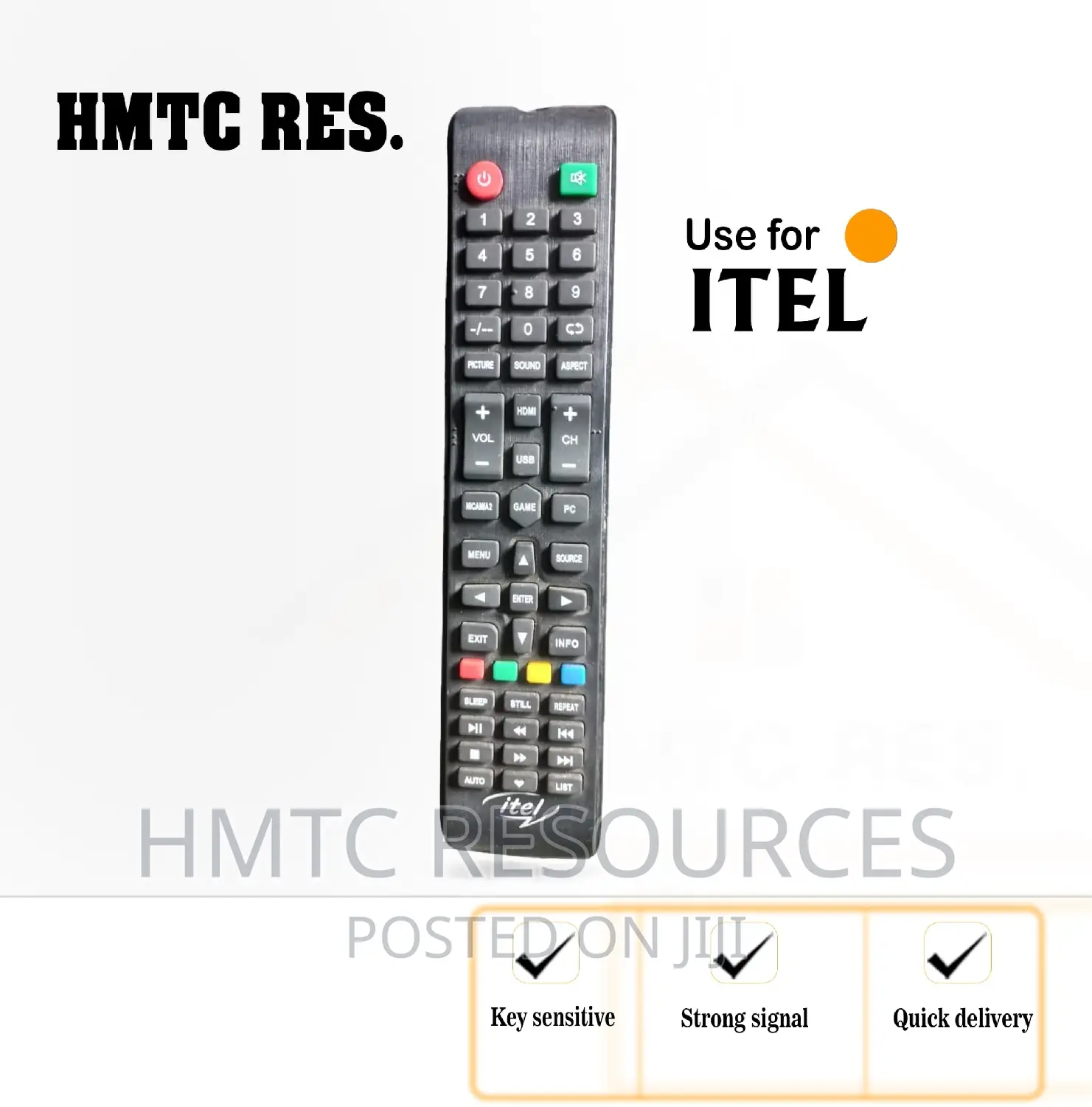 Itel Led/HDTV Televisions Remote Control