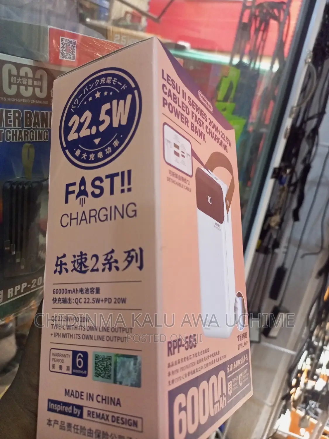 Remax 60000mah Fast Charging Power Bank