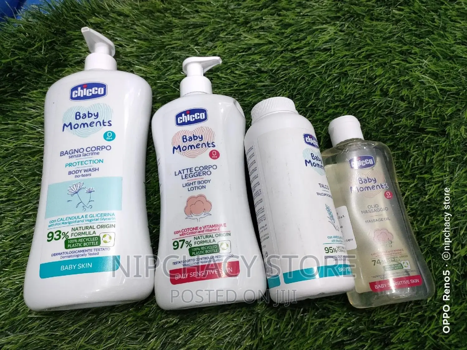 Chicco Complete Baby Lotion,Bath Soap,Oil and Powder Set
