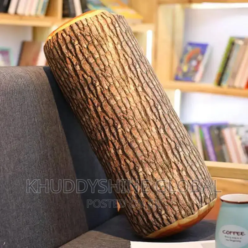 Log Wood Throw Pillow
