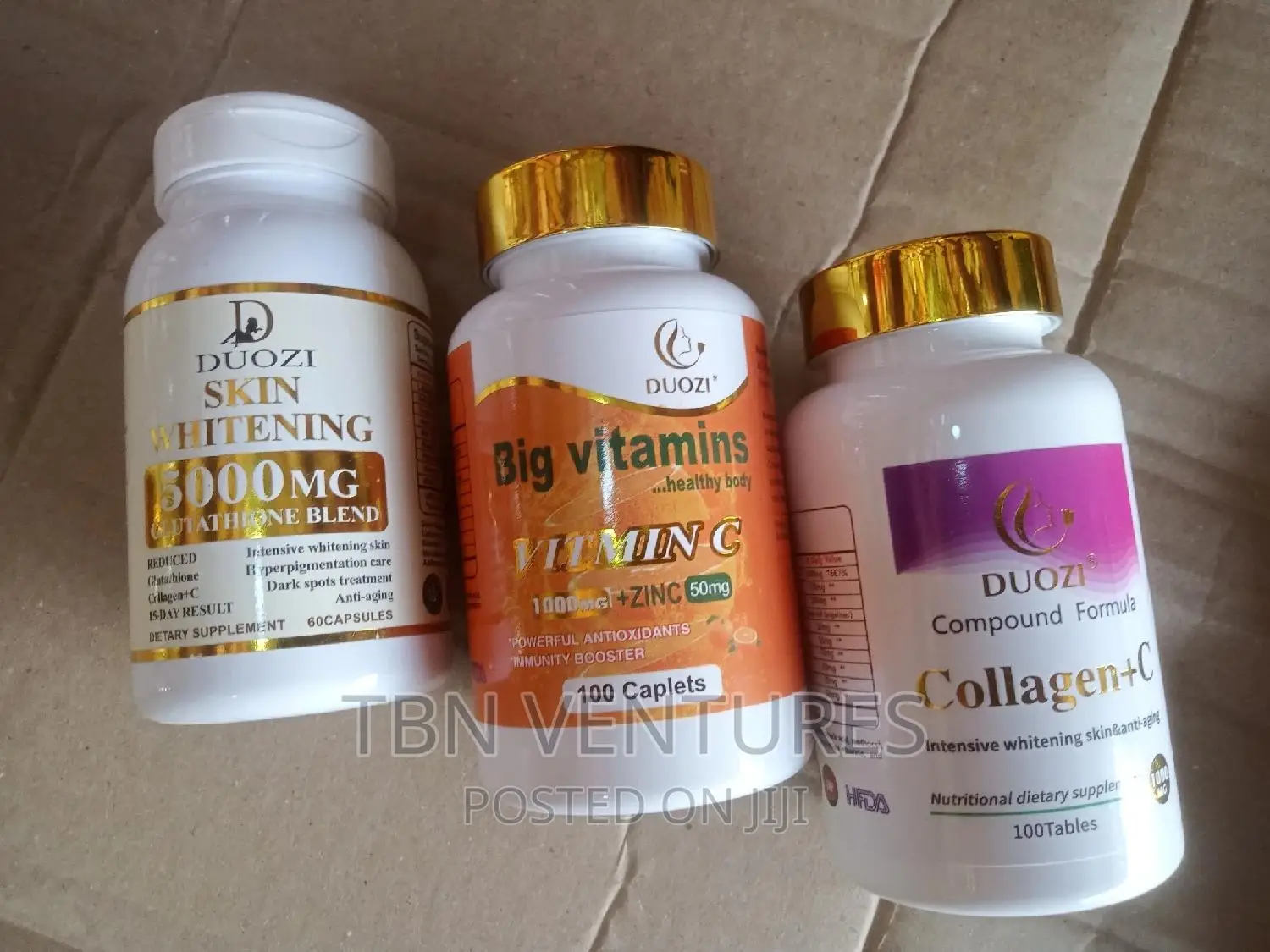 Duozi Skin Whitening 5000mg Glutathione, Collagen Vitamin C