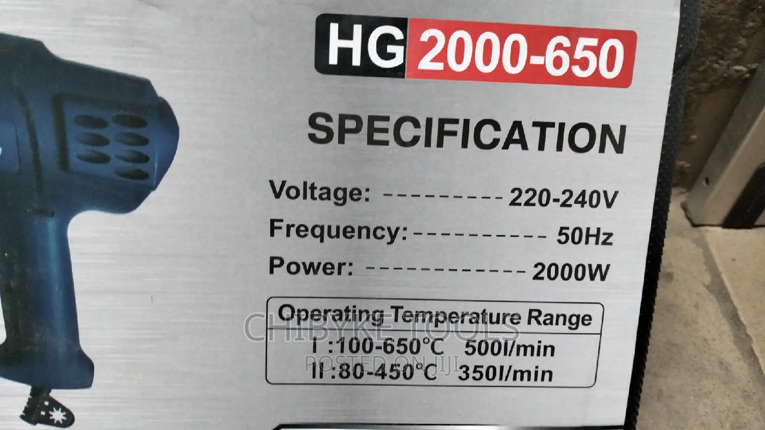 Maxmech Heat Gun 2000w