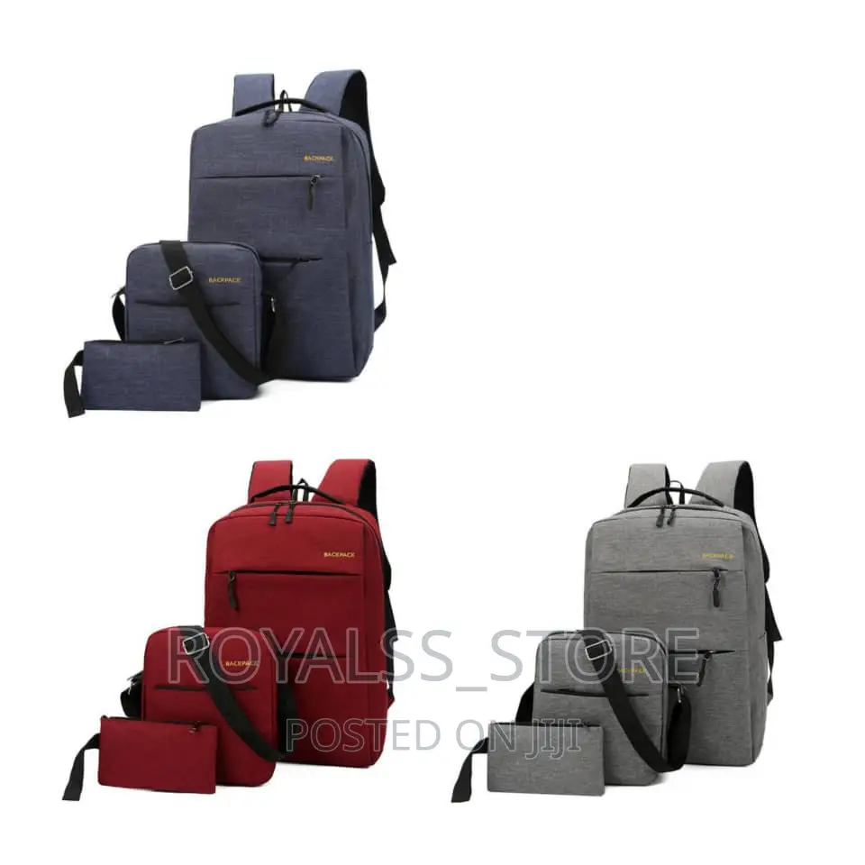 New Usb 3pcs Unisex Laptop Bag