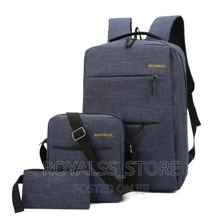 New Usb 3pcs Unisex Laptop Bag