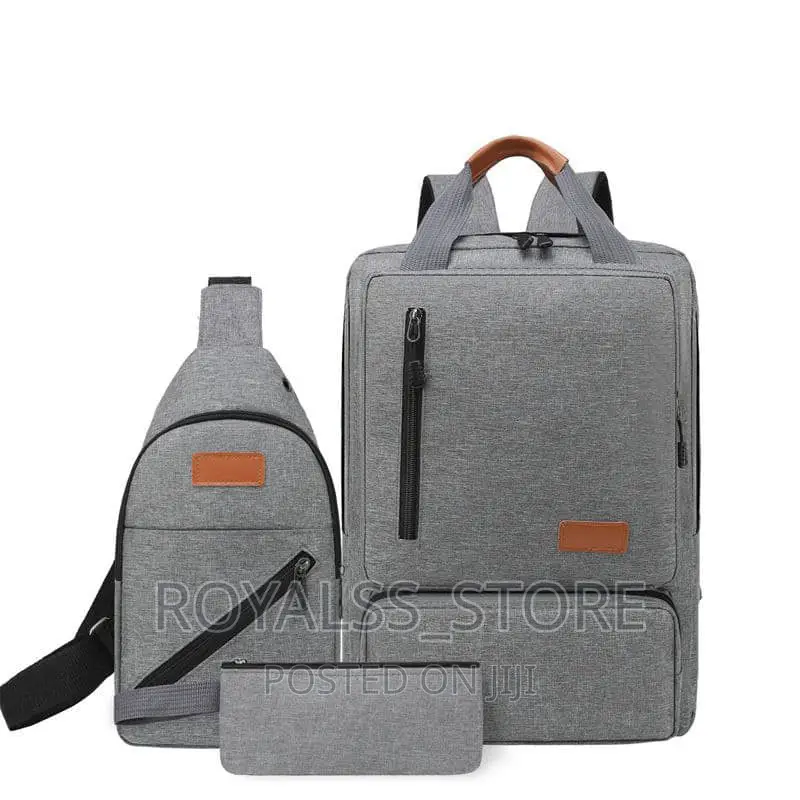 New Usb 3pcs Unisex Laptop Bag