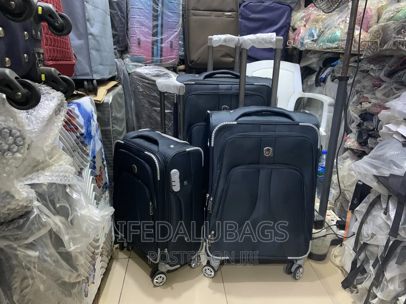 Set of Quality Navy Blue Good Pathner Travel Luggage