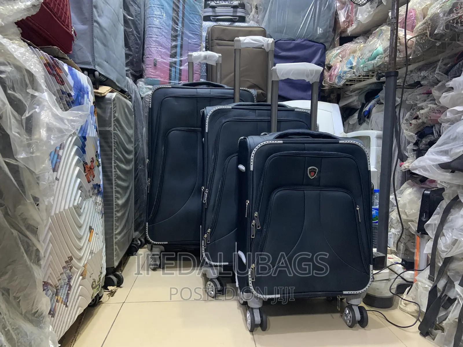 Set of Quality Navy Blue Good Pathner Travel Luggage