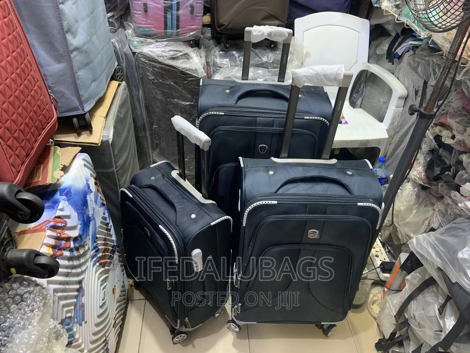 Set of Quality Navy Blue Good Pathner Travel Luggage