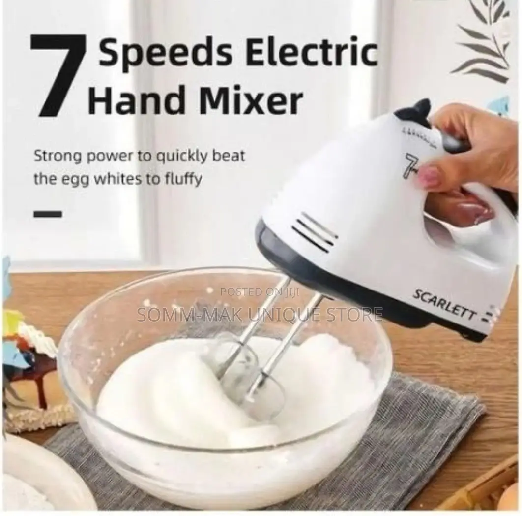 Auto. 7 Speed Electric Hand Mixer -Egg Beater- Cake Ba- 180W