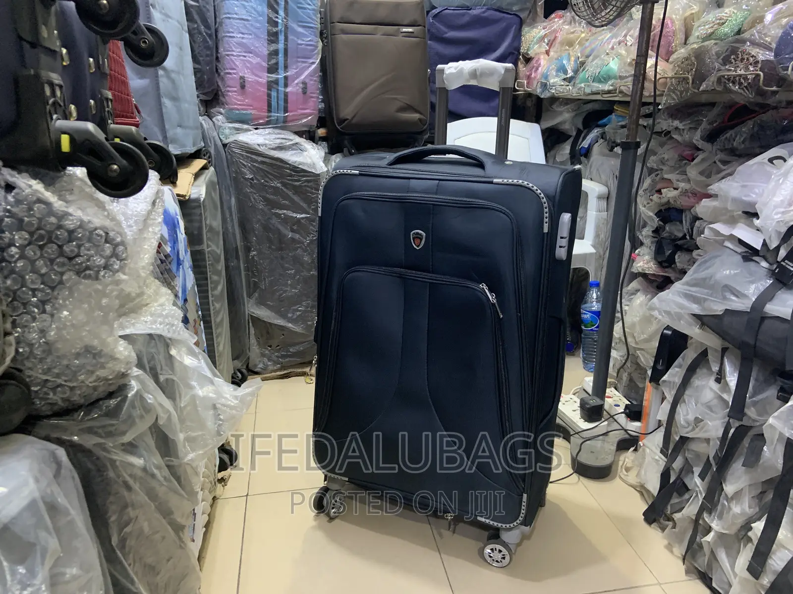 Big Size Quality Navy Blue Travel Luggage