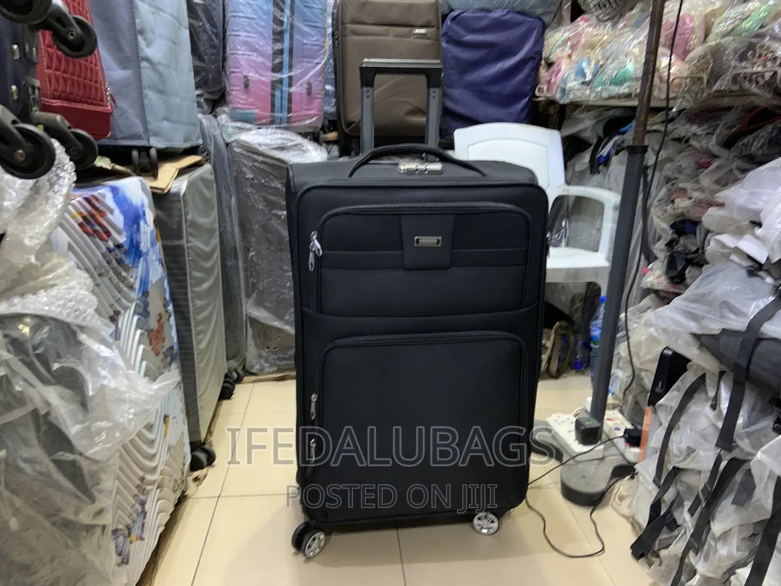 Big Size Quality Black Travel Luggage