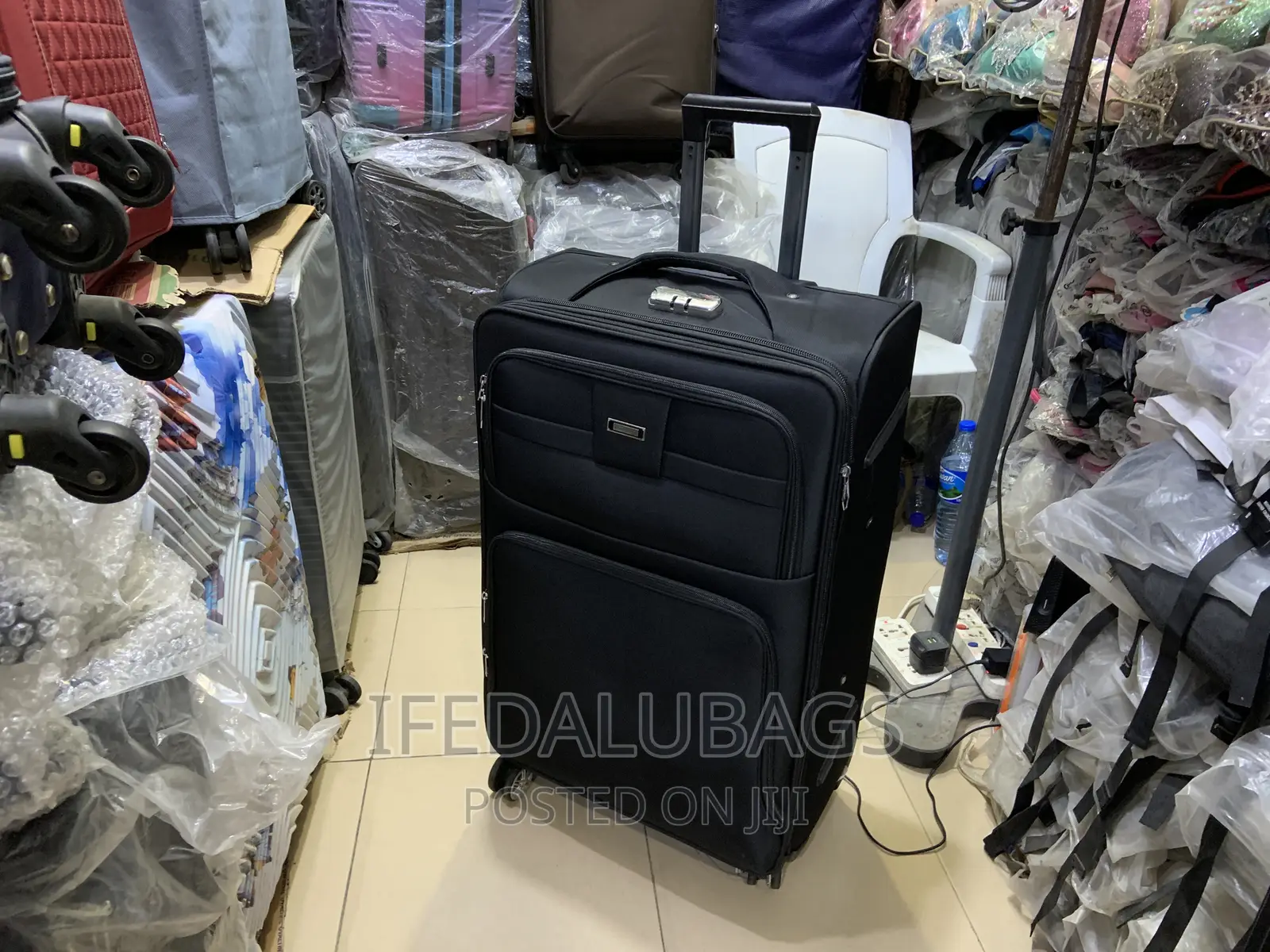 Big Size Quality Black Travel Luggage