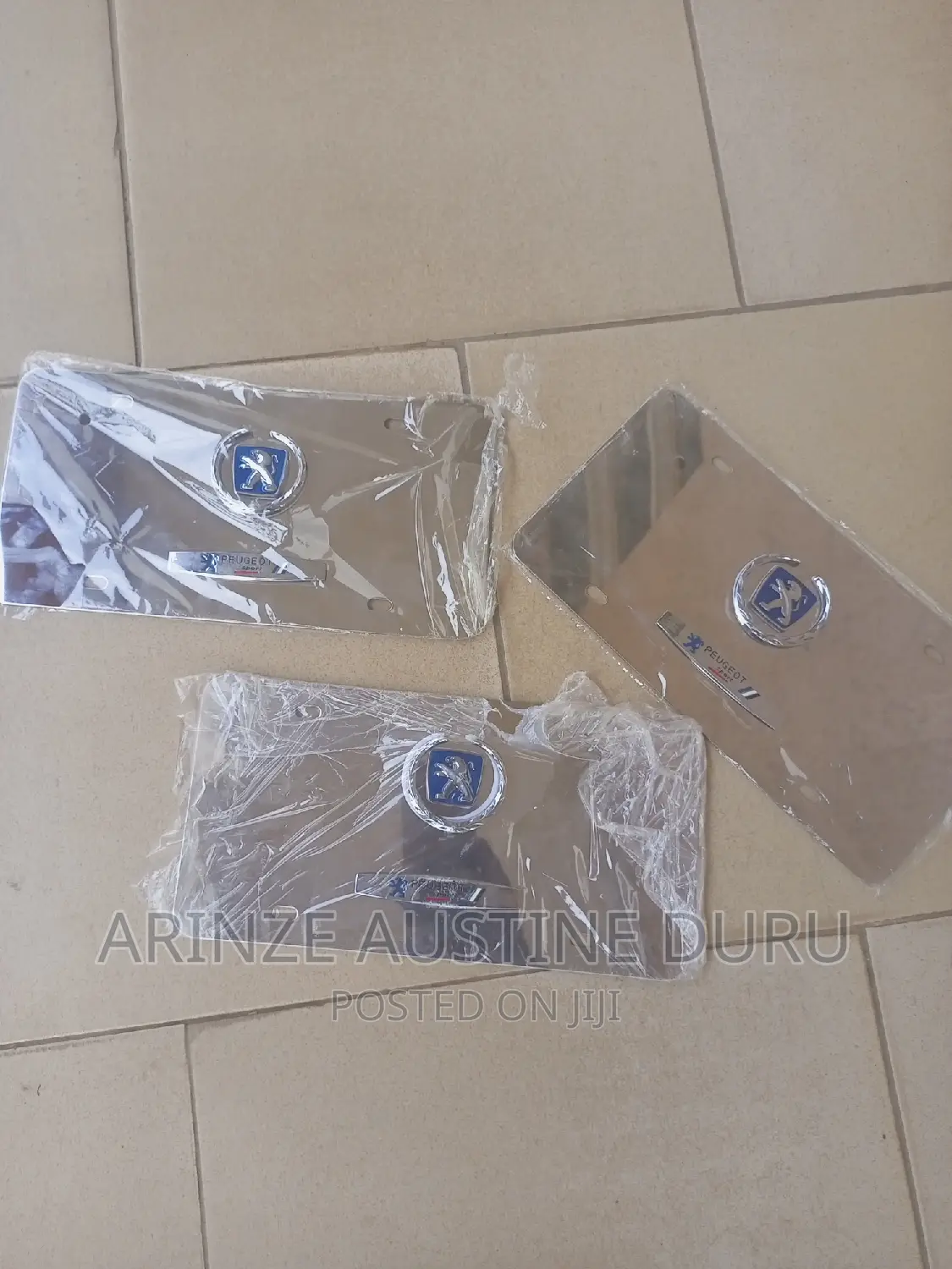 Peugeot Plate Number Stainless Steel