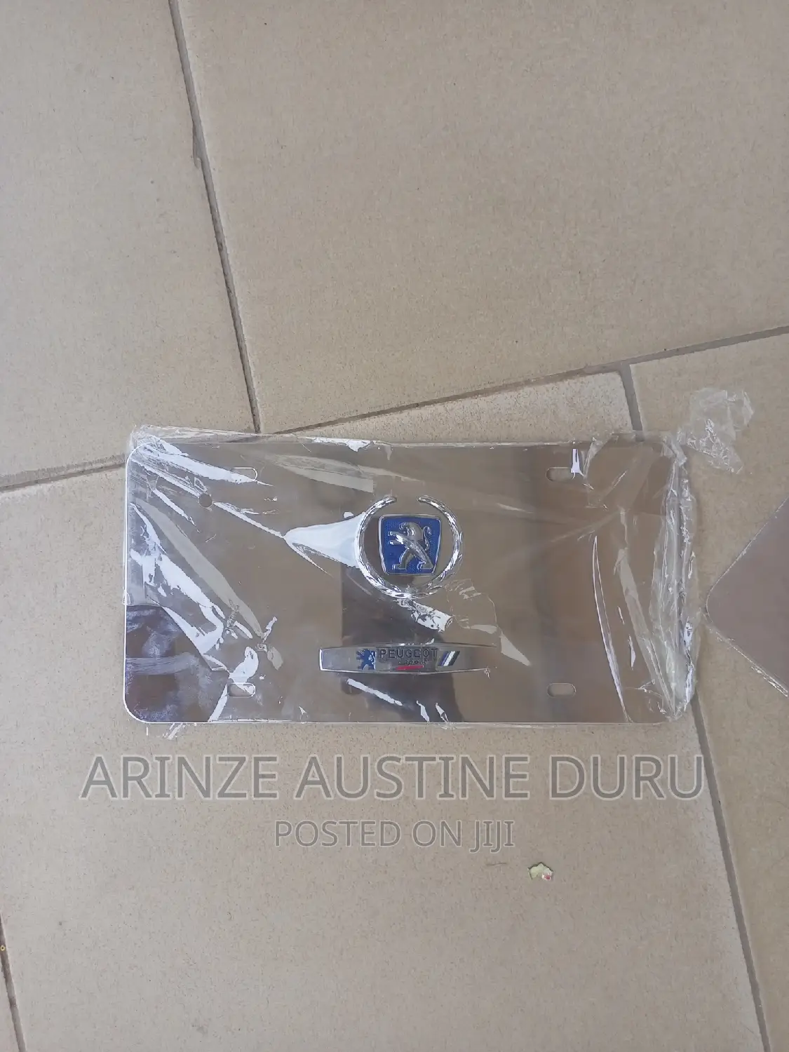 Peugeot Plate Number Stainless Steel
