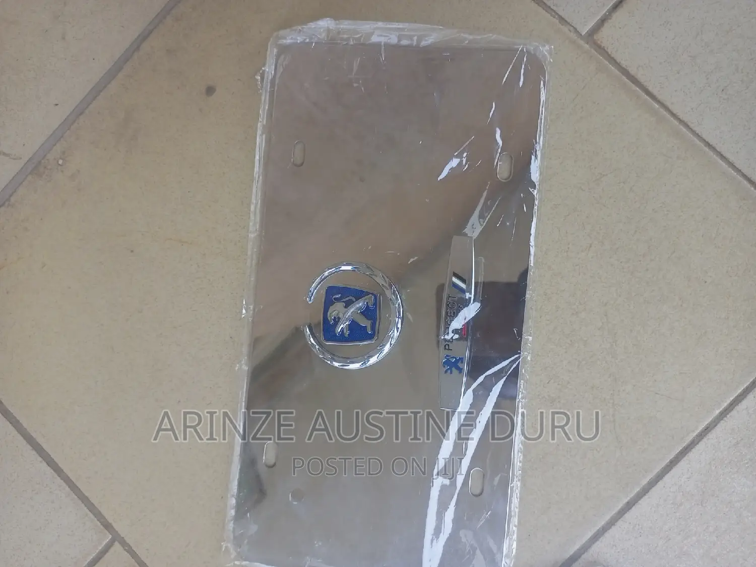 Peugeot Plate Number Stainless Steel