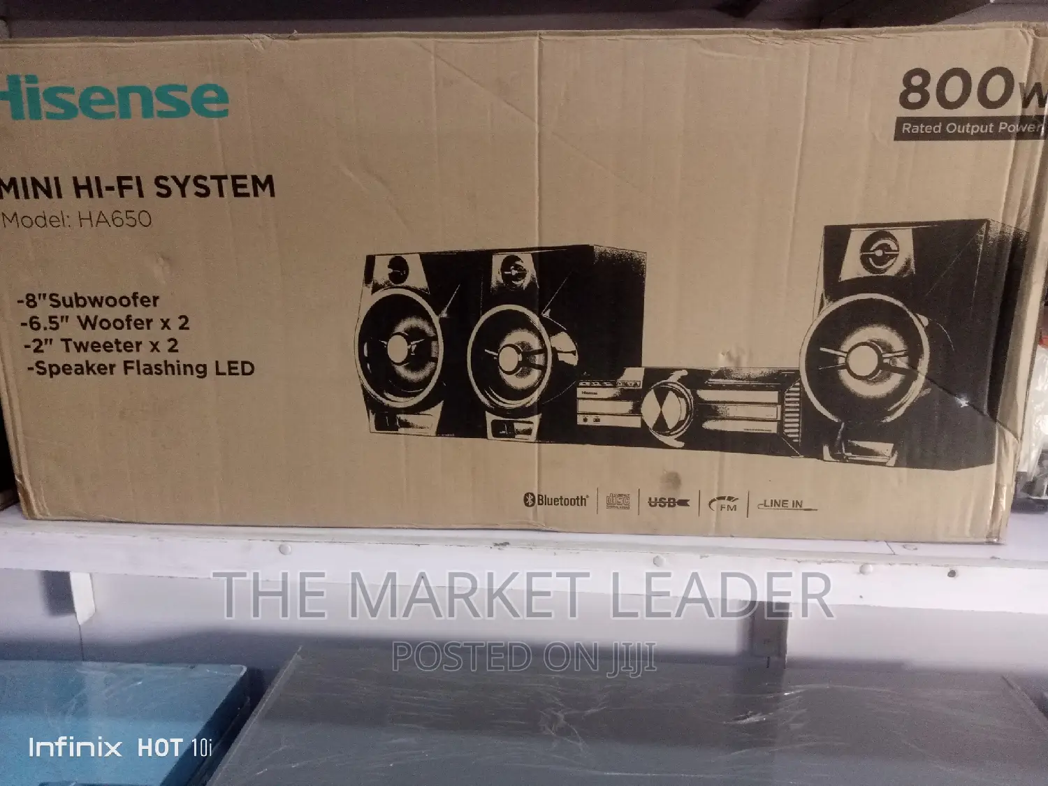 Hisense Hi-Fi Flashing Lights Speaker 800watt