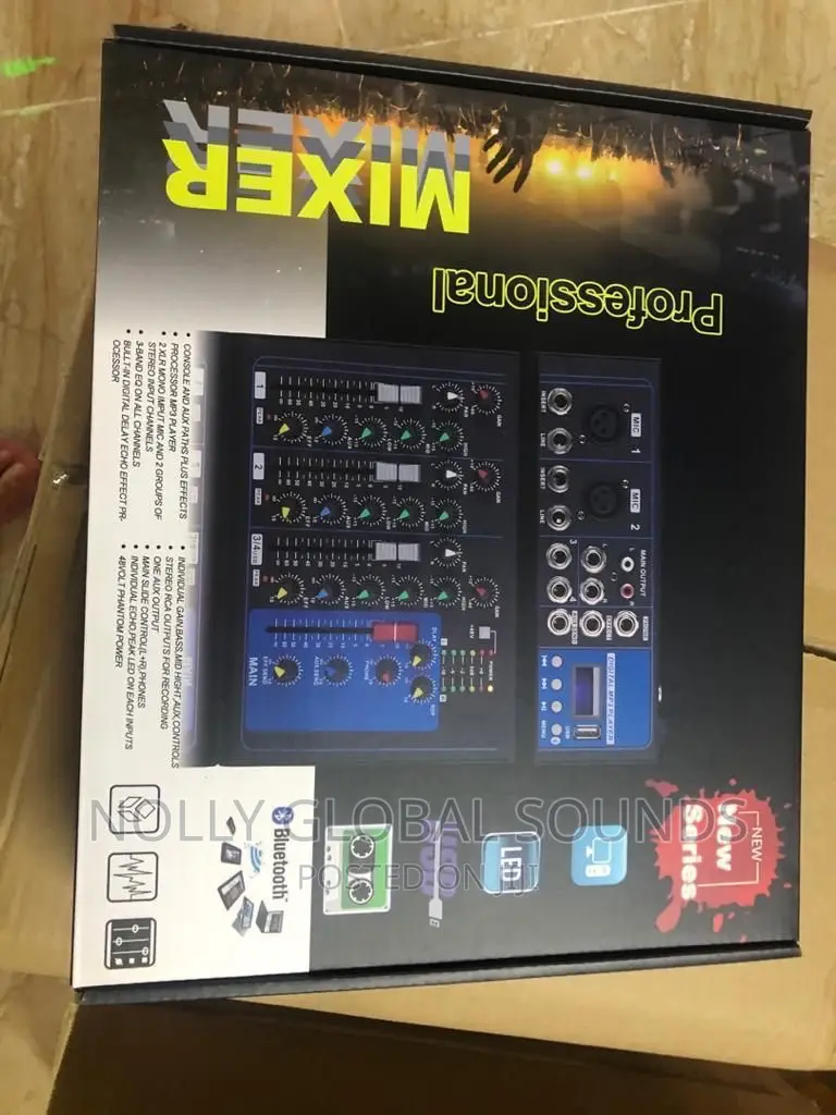 Yamaha 4 Channel Mixer With USB Port and Bluetooth - F4