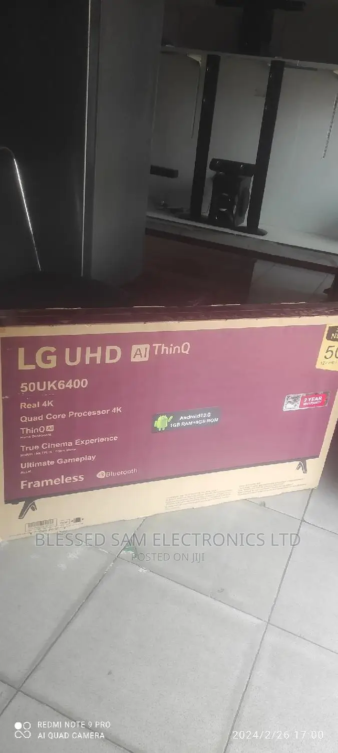 Lg Android Smart Tv 50"Inch Flameless And Bluetooth Wifi