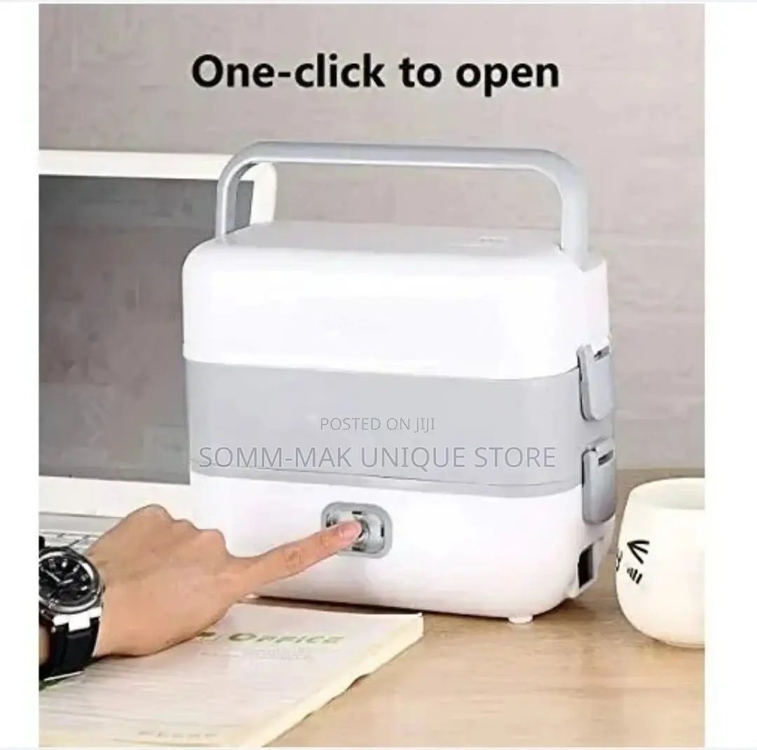 Electric Lunch Box With 4 Pot - 2 Layer - 200W
