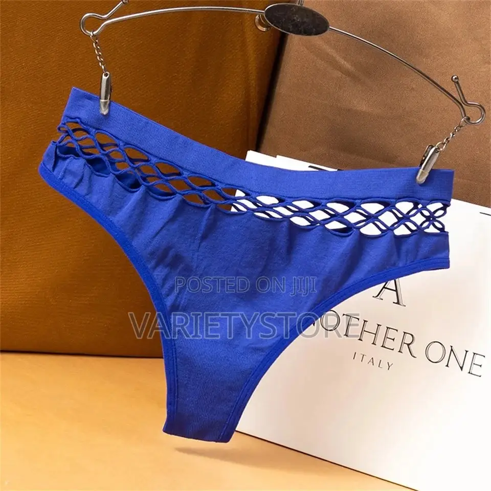 Sexy Hollow Out Thongs Women's High Waist G-String Panties