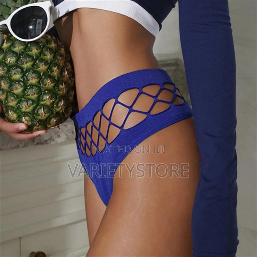 Sexy Hollow Out Thongs Women's High Waist G-String Panties