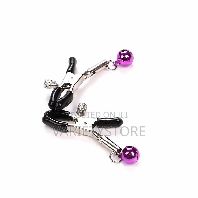 2 PCS Nipple Clamps Metal Adjustable Breast Clip Sex Toy
